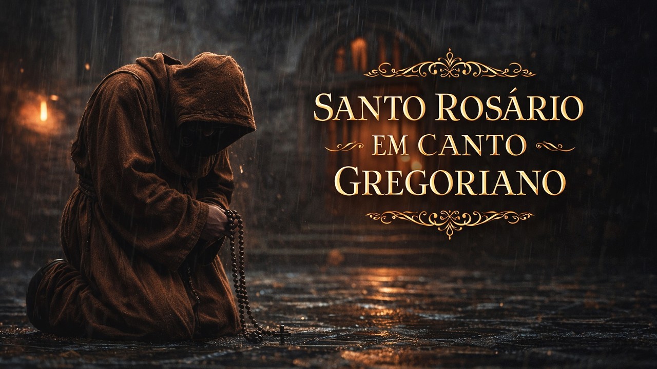 ✝️ ROSÁRIO SANTO em canto gregoriano | Oração profunda e silêncio da alma 🙏🕯️