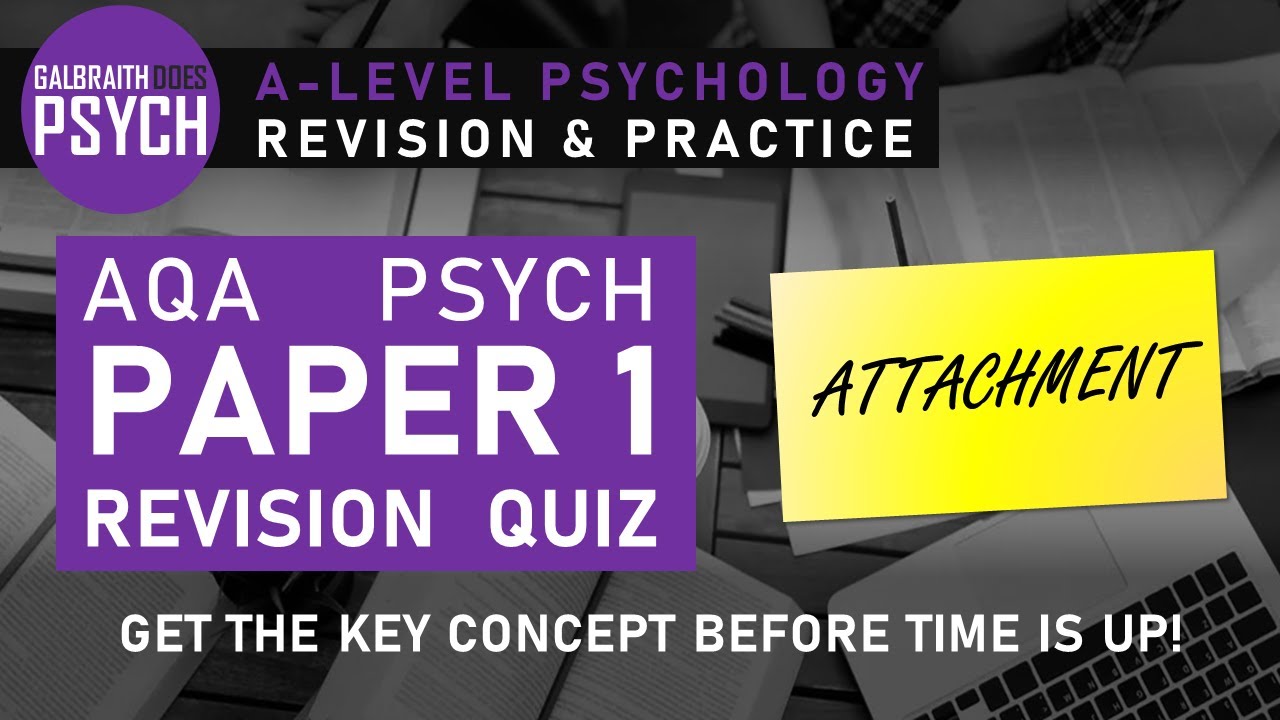 AQA Psychology Paper 1: Attachment Key Concepts Revision Quiz
