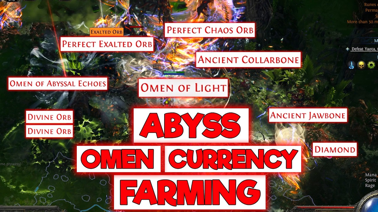ABYSS OMEN AND CURRENCY FARMING WITH BUDGET SETUP - POE2 0.5 RUNES OF ALDUR LEAGUE