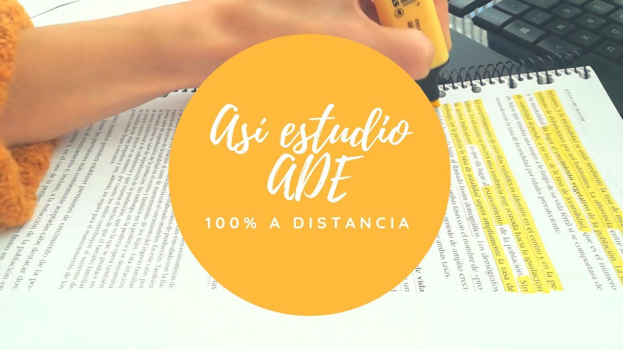 Rutina de estudio ⏱️ ADE 100% A DISTANCIA 🧡 studymood
