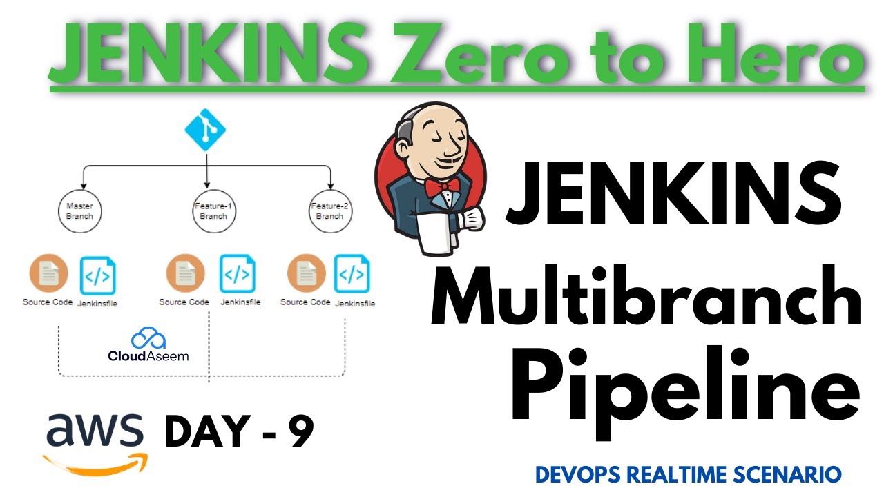 Day - 9  Jenkins Multi-branch Pipeline Explanation &  CICD pipeline Jenkins |  Advance with Ex