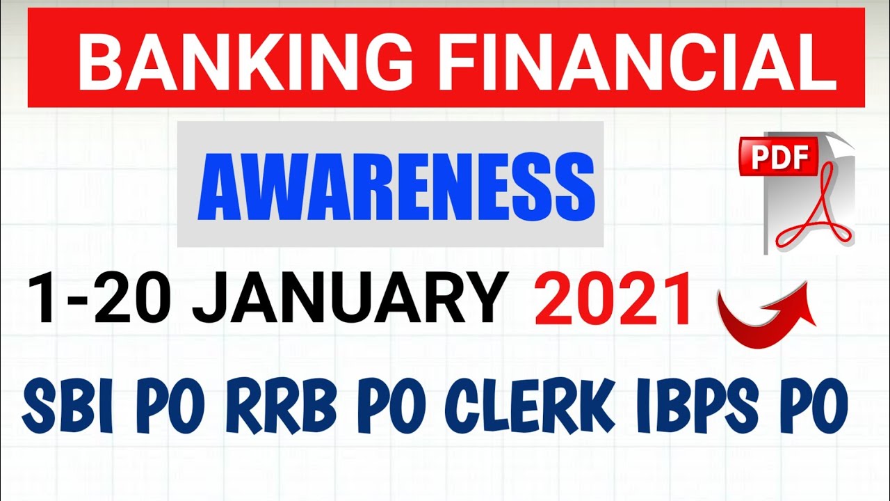 Banking awareness for Sbi po mains|Ibps po mains|rrb po mains|banking awareness january 2021