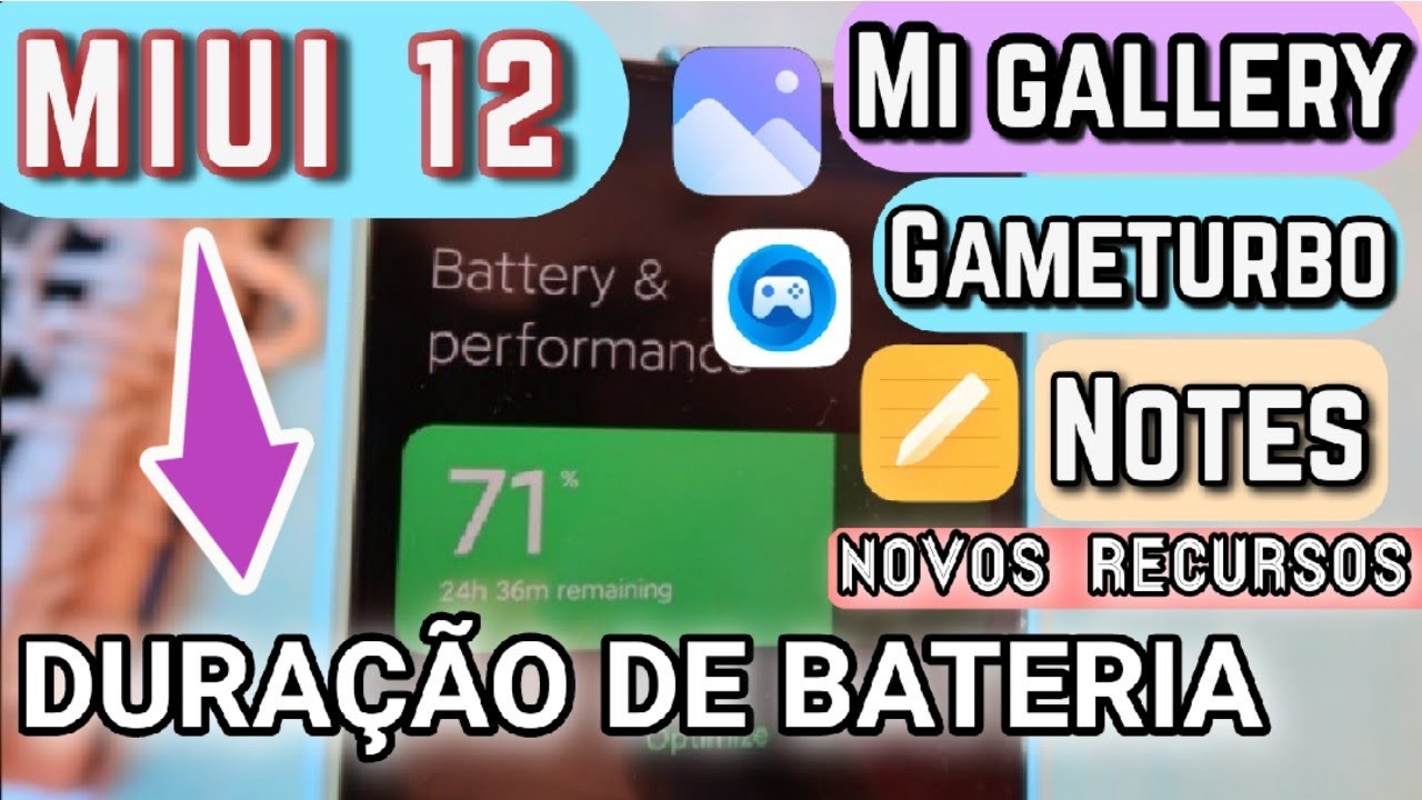 MIUI 12 ✦ DURAÇÃO DE BATERIA ✦ NOVOS RECURSOS ✦ GAMETURBO ✦ MI GALLERY ✦ NOTES ✦ VERSÃO BETA
