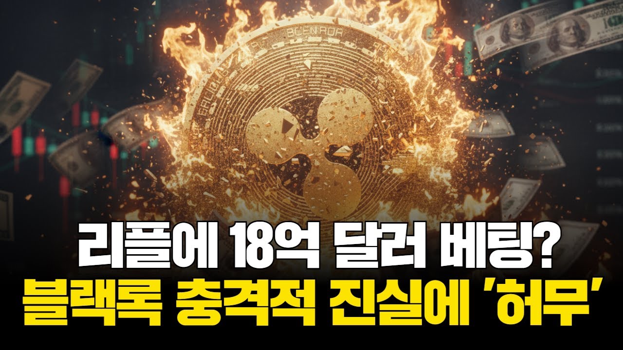 블랙록, 리플에 18억 달러 베팅?…충격적 진실에 '허무'