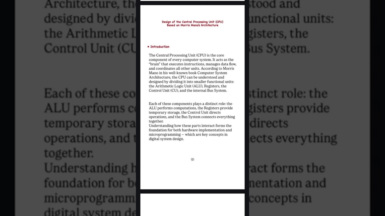 فاطمة علي جلاب قيد معالجة معمارية حاسبة الكورس الاول الدور الثاني 20242025 Computer Architecture