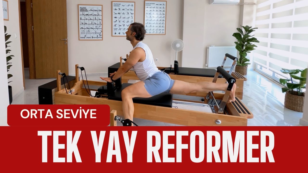 Tek Yay Reformer (orta seviye) #pilates #pilatesreformer #reformer #reformerpilates