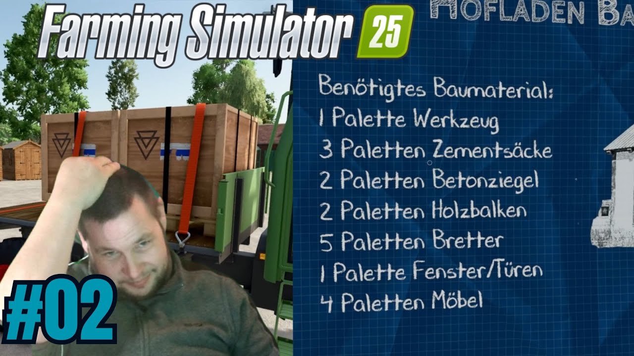 LS25 Hof Bergmann #02 – Bauplan für Hofladen erstellt & Werkzeug gekauft ✅ #bauen  #Planen