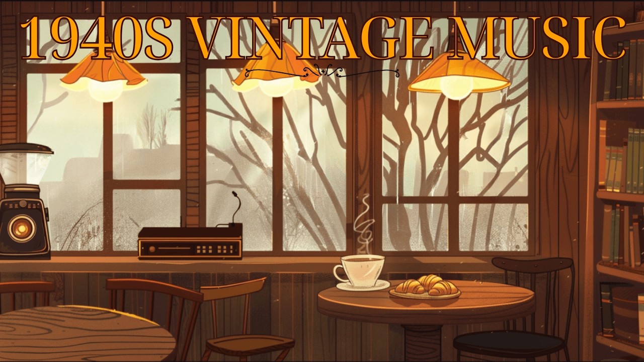 3 Hours in a Quiet Spring Café ☕ 1940s Oldies Made Time Slow Down #2