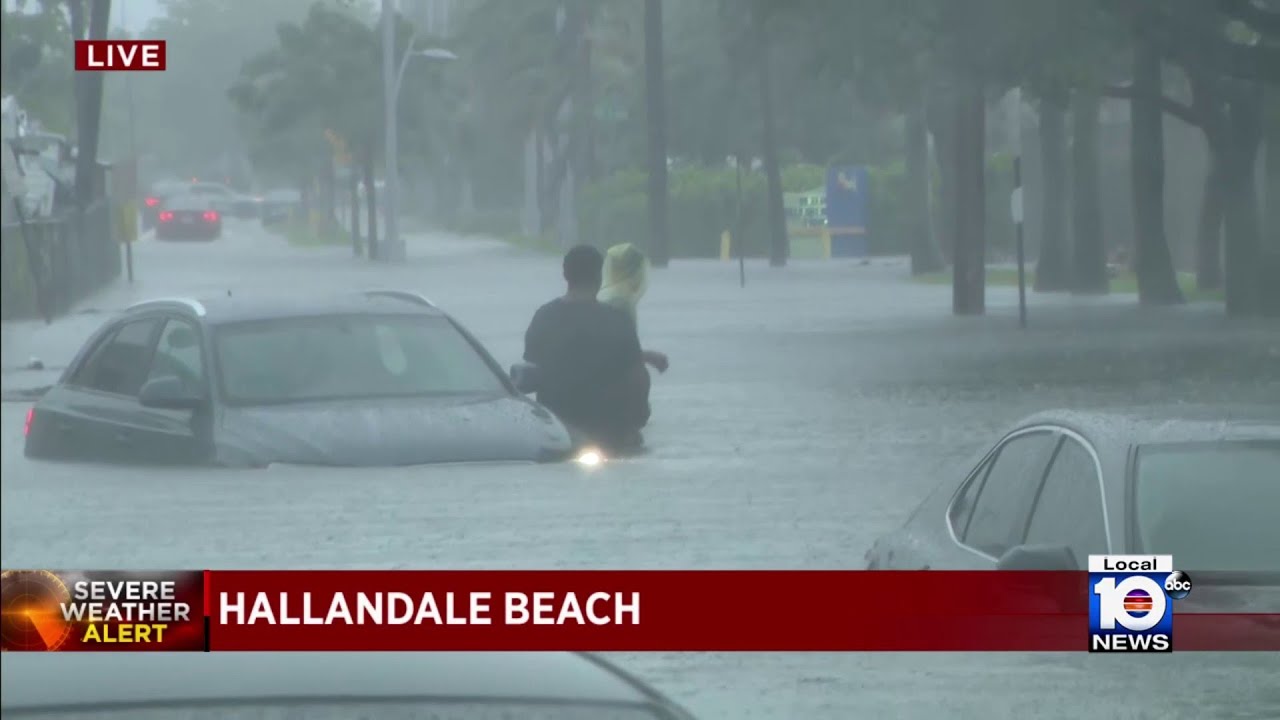 Significant flooding seen in Hallandale Beach