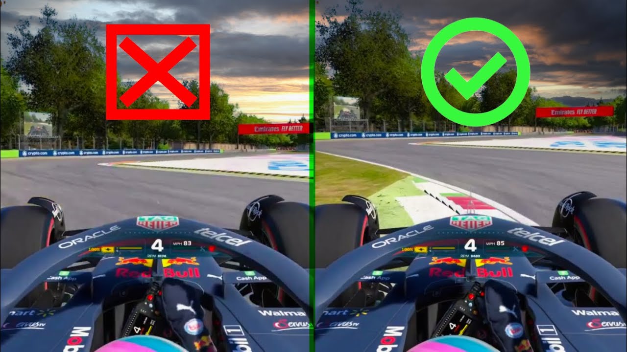 Proof that FPS affects the kerb physics on F1 22
