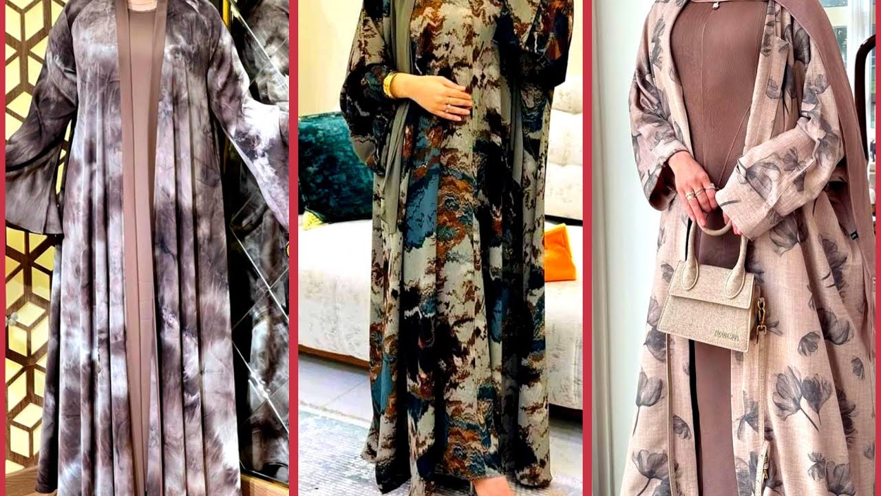 Beautiful and Stylish Printed Women's Abaya Design Ideas 2026 