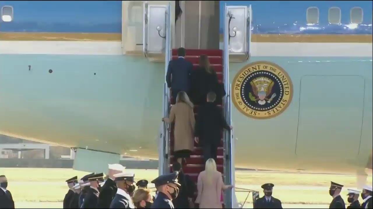 Trump Leaves Washington
