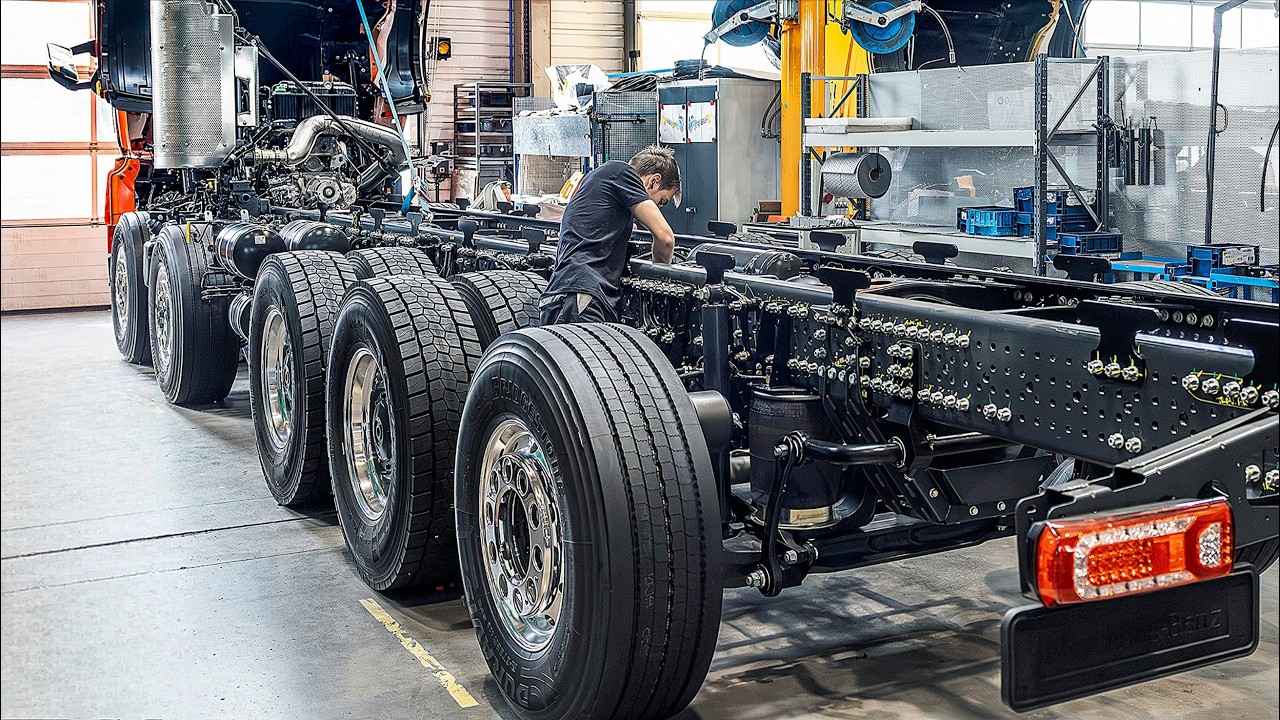 New 2026 Mercedes Trucks - PRODUCTION line in Molsheim France