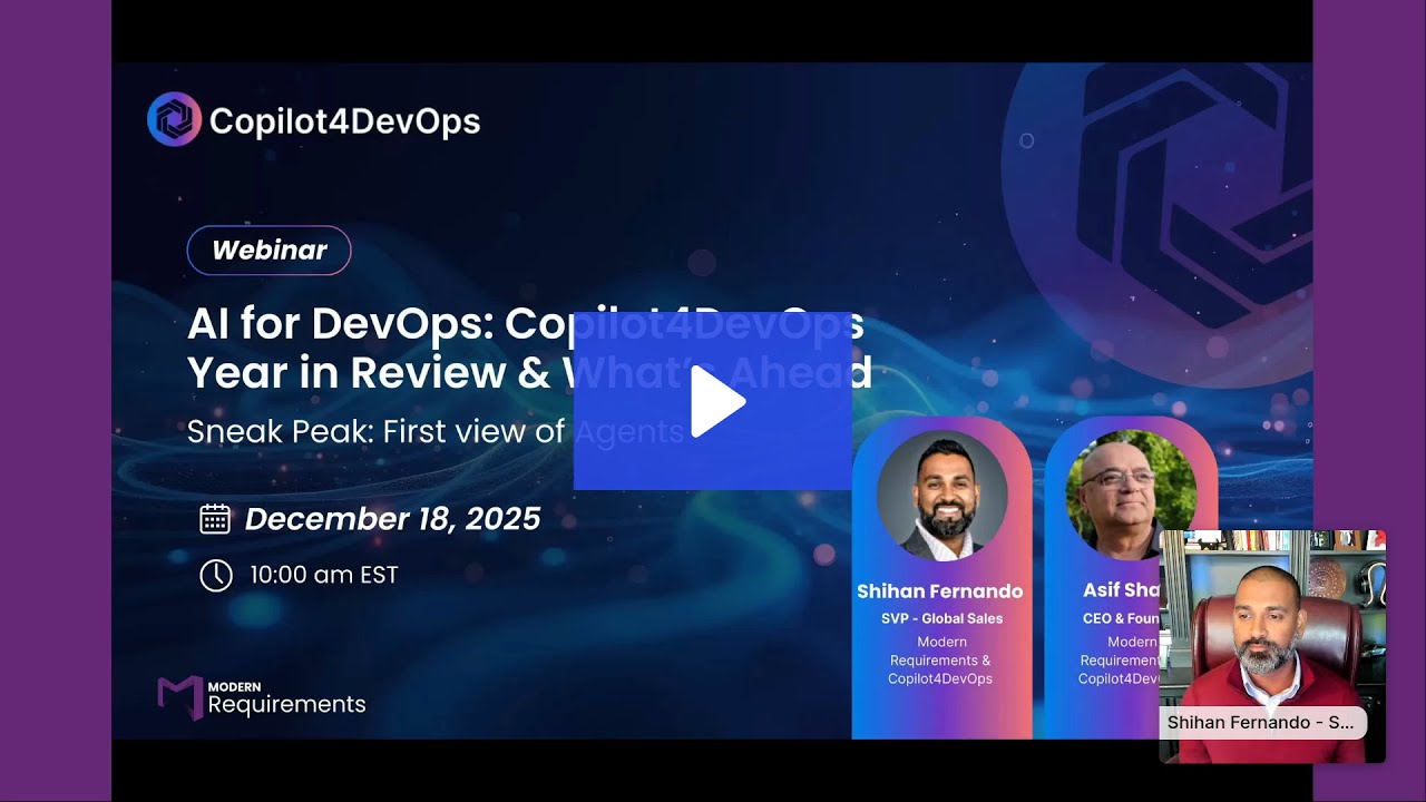 AI for DevOps: Copilot4DevOps Unwrapped. Year in Review 2025 & What’s Ahead in 2026 | Webinar