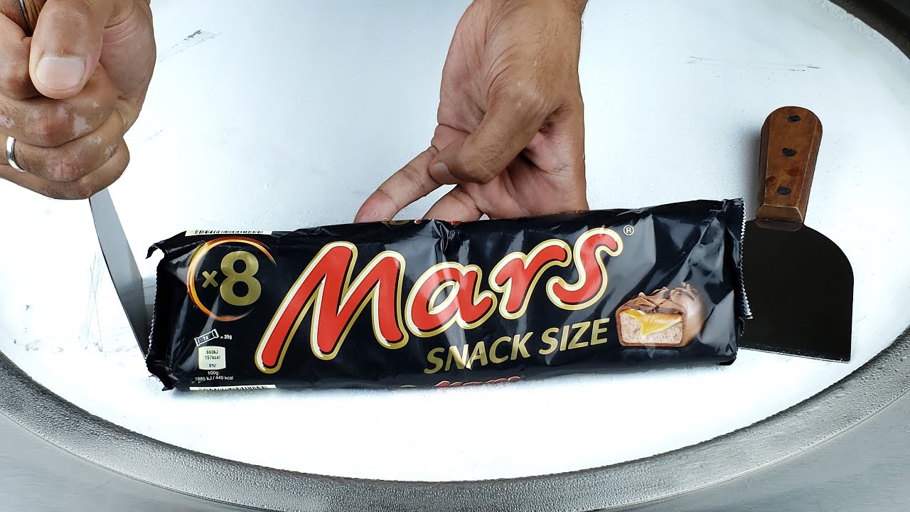 Mars Ice Cream Rolls ASMR Satisfying Sounds Food Transformation