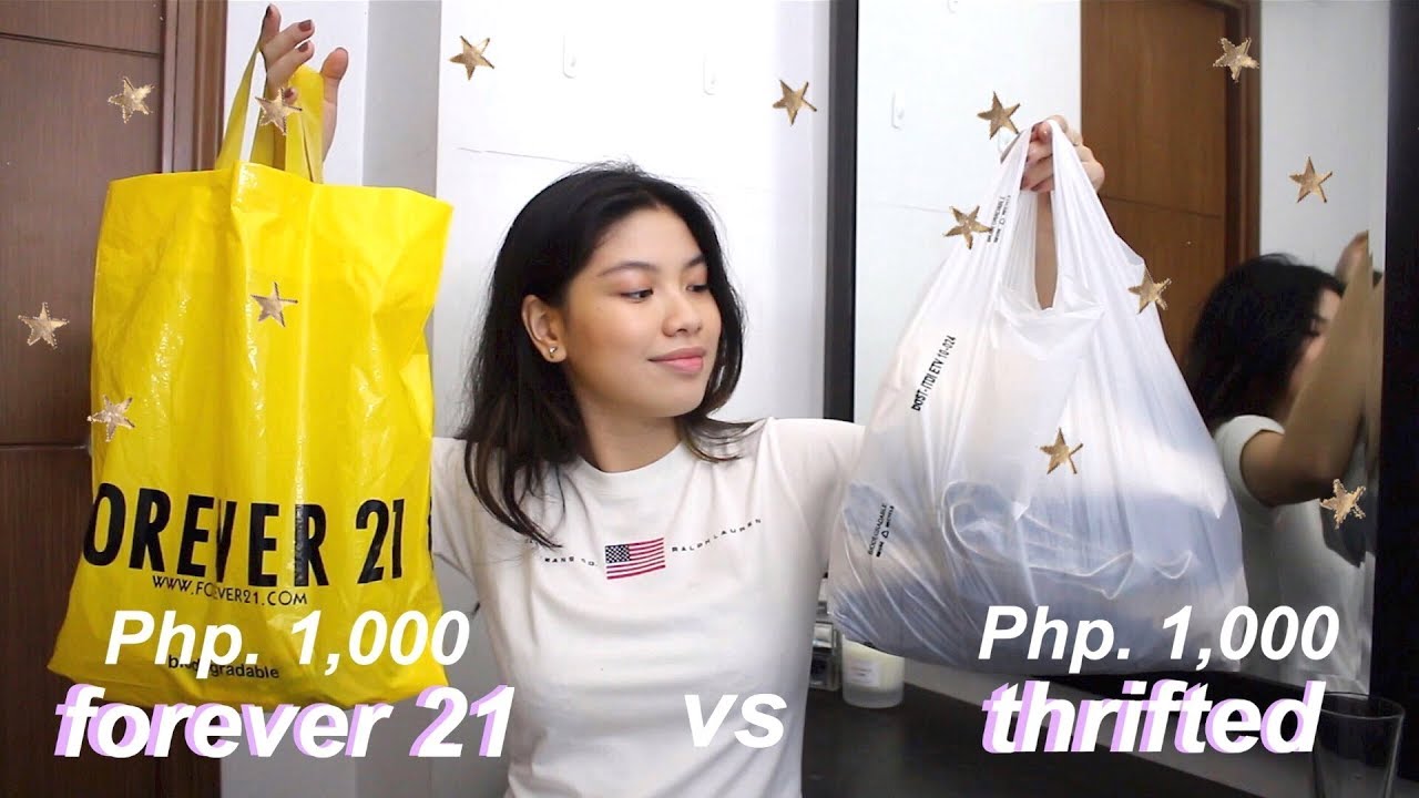 Php. 1,000 at Forever 21 vs Php. 1,000 Thrifted | Bianca Gan