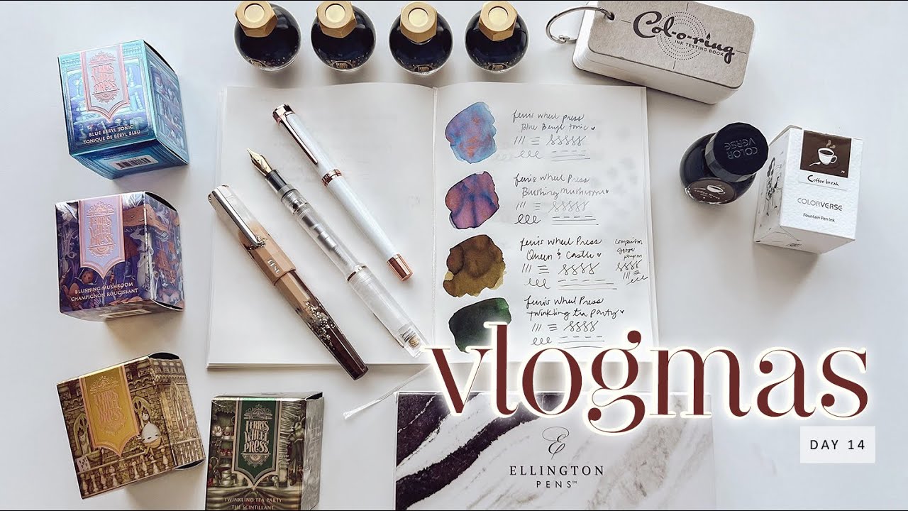 NEW PENS & INKS | FERRIS WHEEL PRESS, BENU, COLORVERSE & MORE | VLOGMAS 2022 | Charmaine Dulak