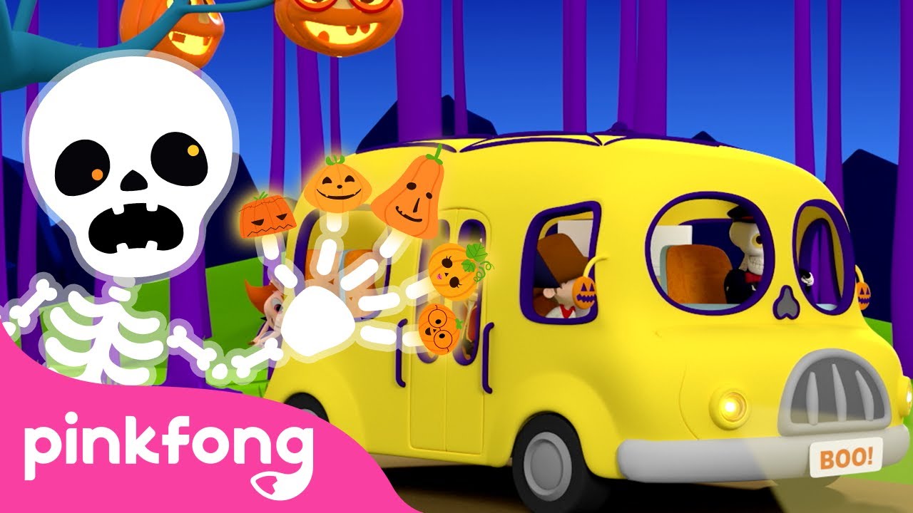 Las Ruedas del Autobús en Halloween🎃y más | Canciones Infantiles de Halloween | Pinkfong en español