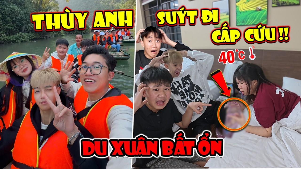 Thùy Anh Suýt Phải Đi Viện Cấp Cứu Trong Chuyến Du Xuân Đầu Năm Của Team Anh Tóc Xoăn !!