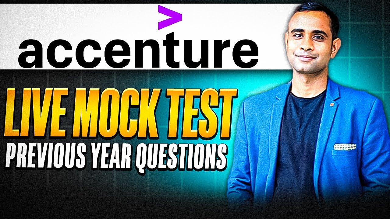 🔥Accenture Live Mock Test | Accenture Actual Questions asked🔥