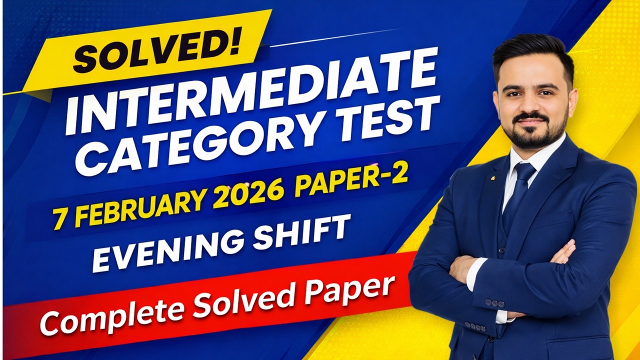 Todays Paper |Evening Shift | Intermediate Category | Date 7-2-2026