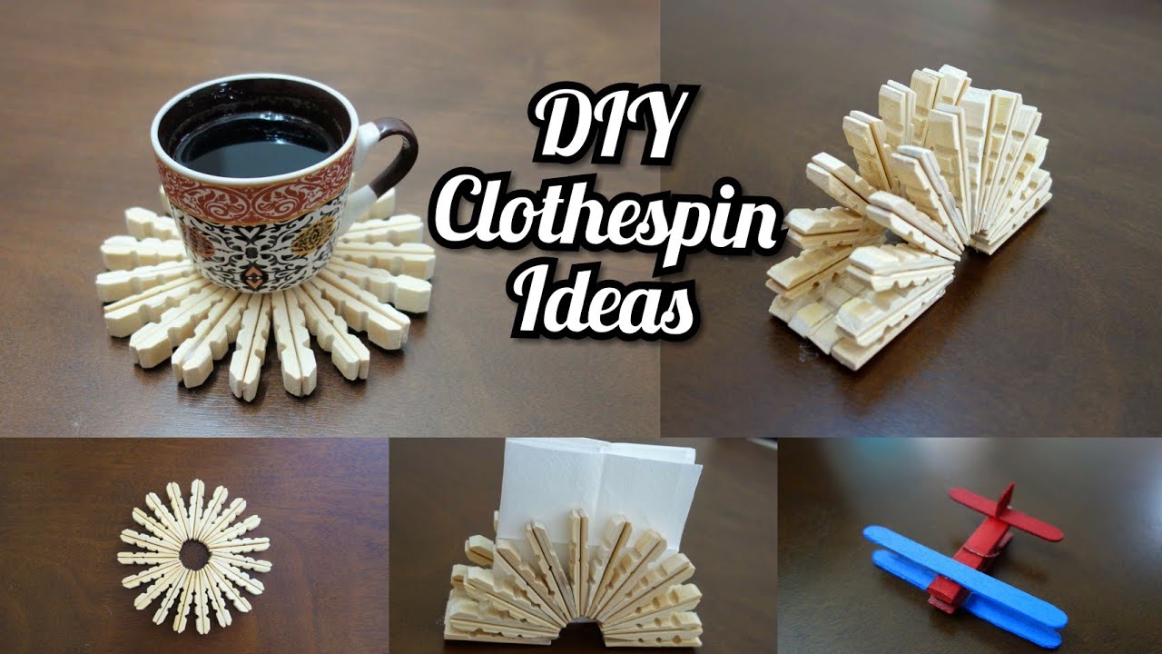 Clothespin | 3 DIY Ideas with Clothespin | Incredible Home-made ideas |Clothespin Craft