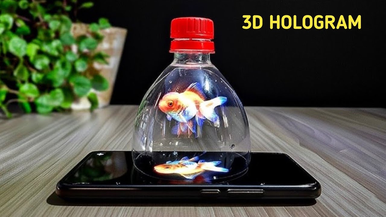 DIY Amazing 3D HOLOGRAM PROJECTOR from plastic bottle | Build and Sell online 