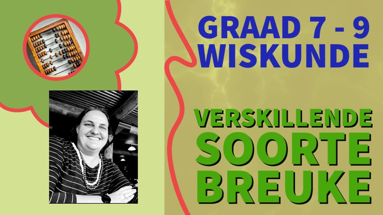 Wiskunde (Graad 7 - 9)  Verskillende Soorte Breuke