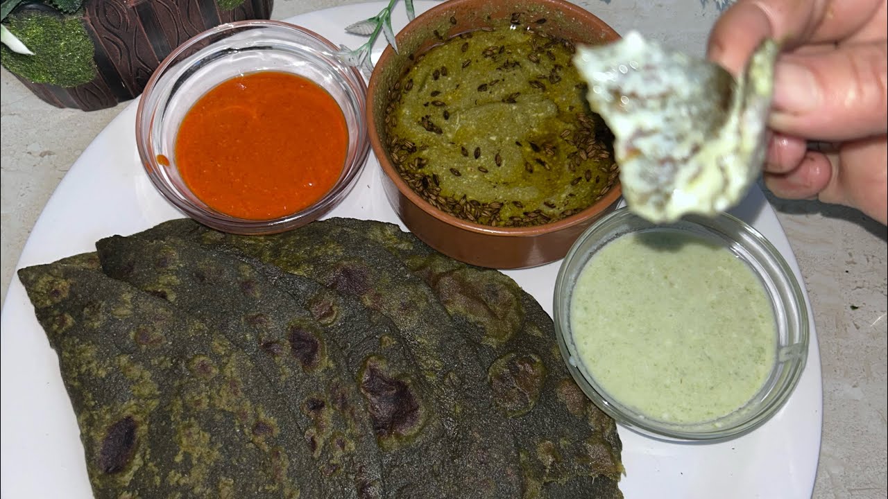 सर्दियों की जान बथुआ का पराठा | healthy bathua paratha recipe | without stuffing bathua paratha |