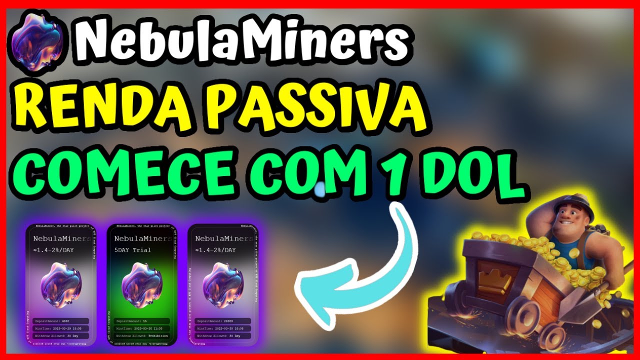 NEBULAMINERS - NOVO NFT DE RENDA PASSIVA - COMECE COM 1$