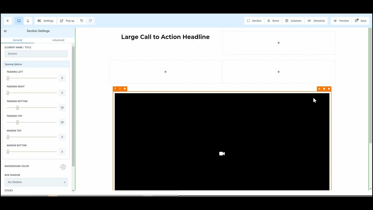The Funnel Page Editor.