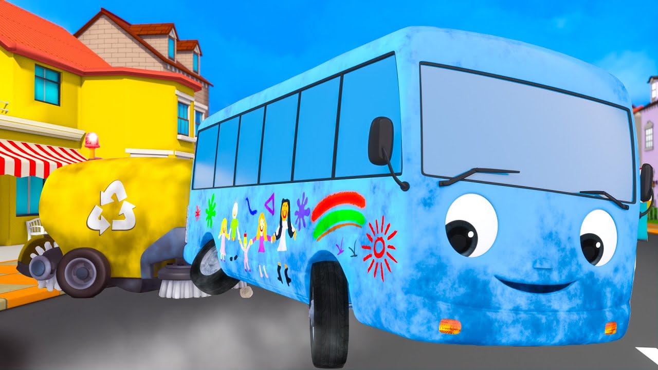 Sprzątające autobusy | 👧🏻 Little Baby Bum po polsku ⭐ Piosenki i bajki dla dzieci