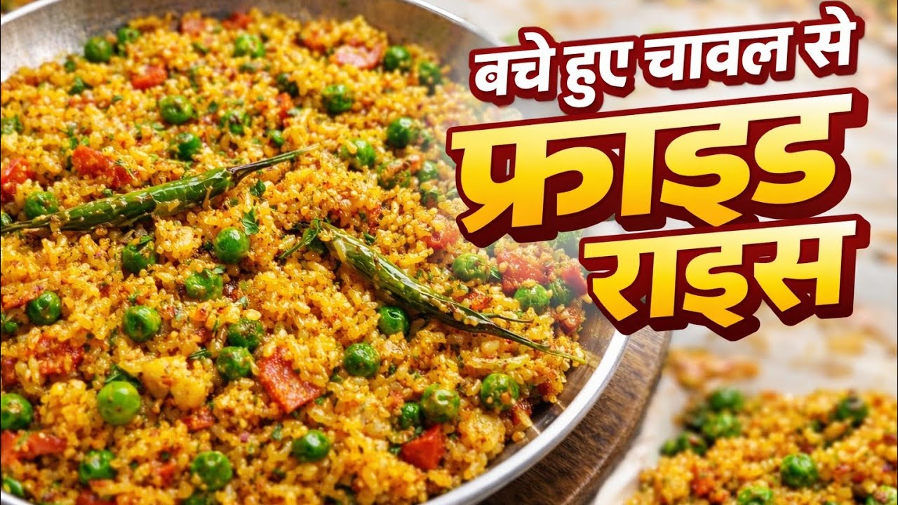 बचे हुए चावल से फ्राइड राइस | Leftover Rice Recipe.