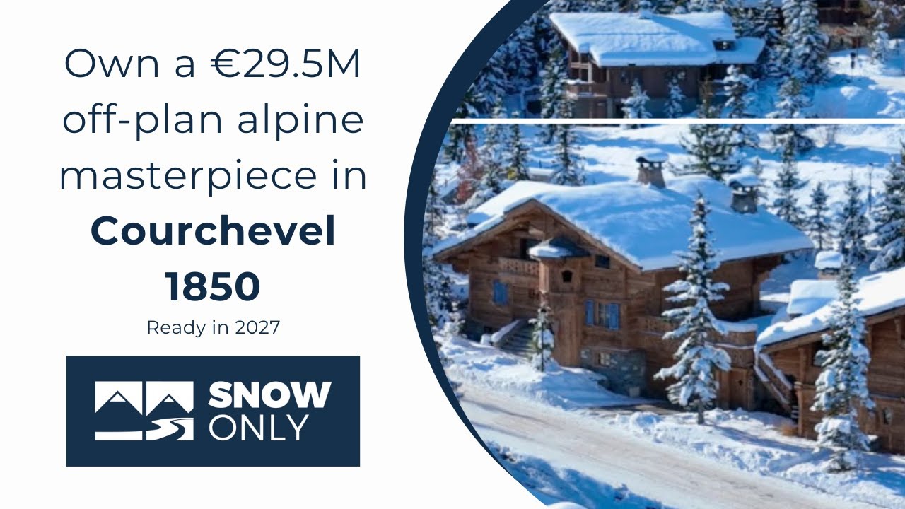 Own a €29.5M off-plan alpine masterpiece in Courchevel 1850