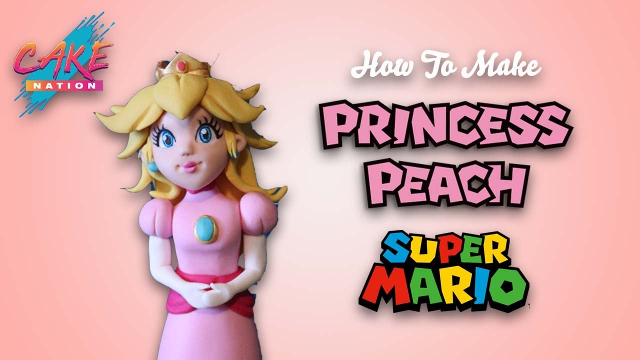 CAKE NATION | How To Make Princess Peach From Super Mario Cake Topper
