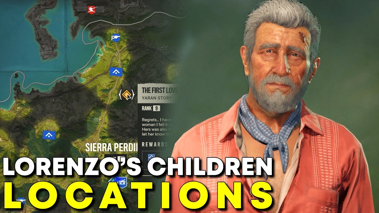 FAR CRY 6 - All Lorenzo's Children Locations - [The Seeds Of Love Mission Map]