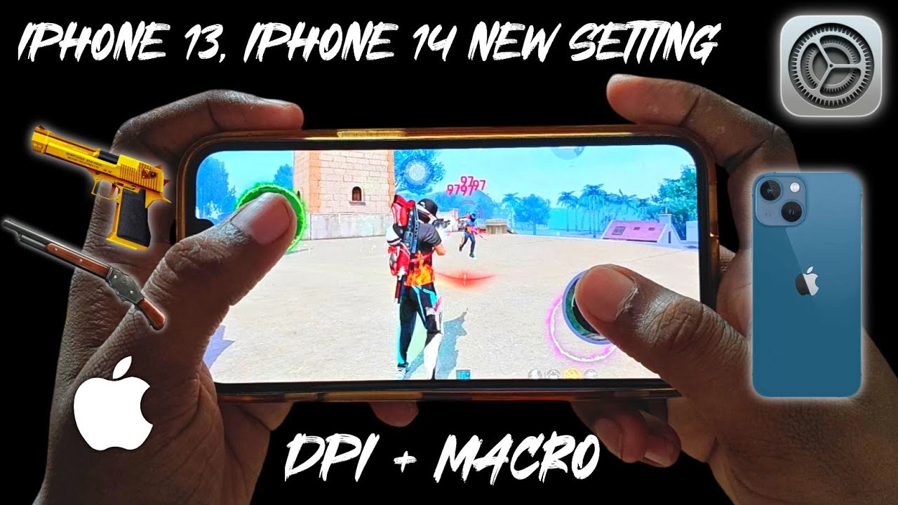 iphone 13,14 headshot setting free fire 2025 | iphone 14,13 sensitivity+dpi+macro settings free fire
