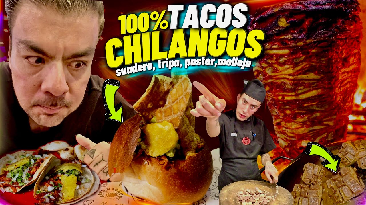 CHULADA de TACOS CHILANGOS  nunca antes vistos me dejaron SIN PALABRAS.. 🫠