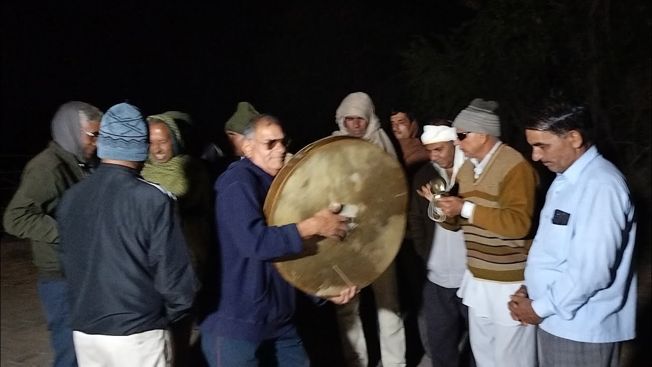 मुख मुरली बजावे लालो नंद जी को टोंक ढाका की ढाणी में होली की देसी वीर रस धमाल गाते फाल्गुनी प्रेमी