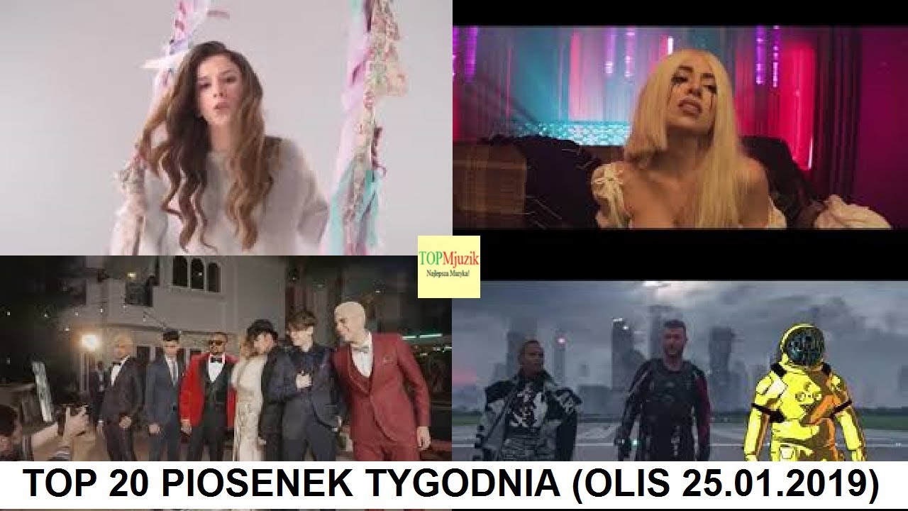 TOP 20 PIOSENEK TYGODNIA (OLIS 25.01.2019)