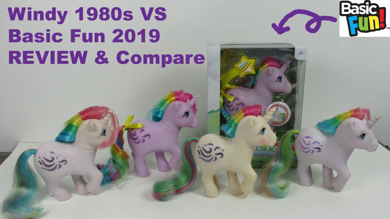 Basic Fun My Little Pony Windy VS 1980s Pony Review & Variant Compare