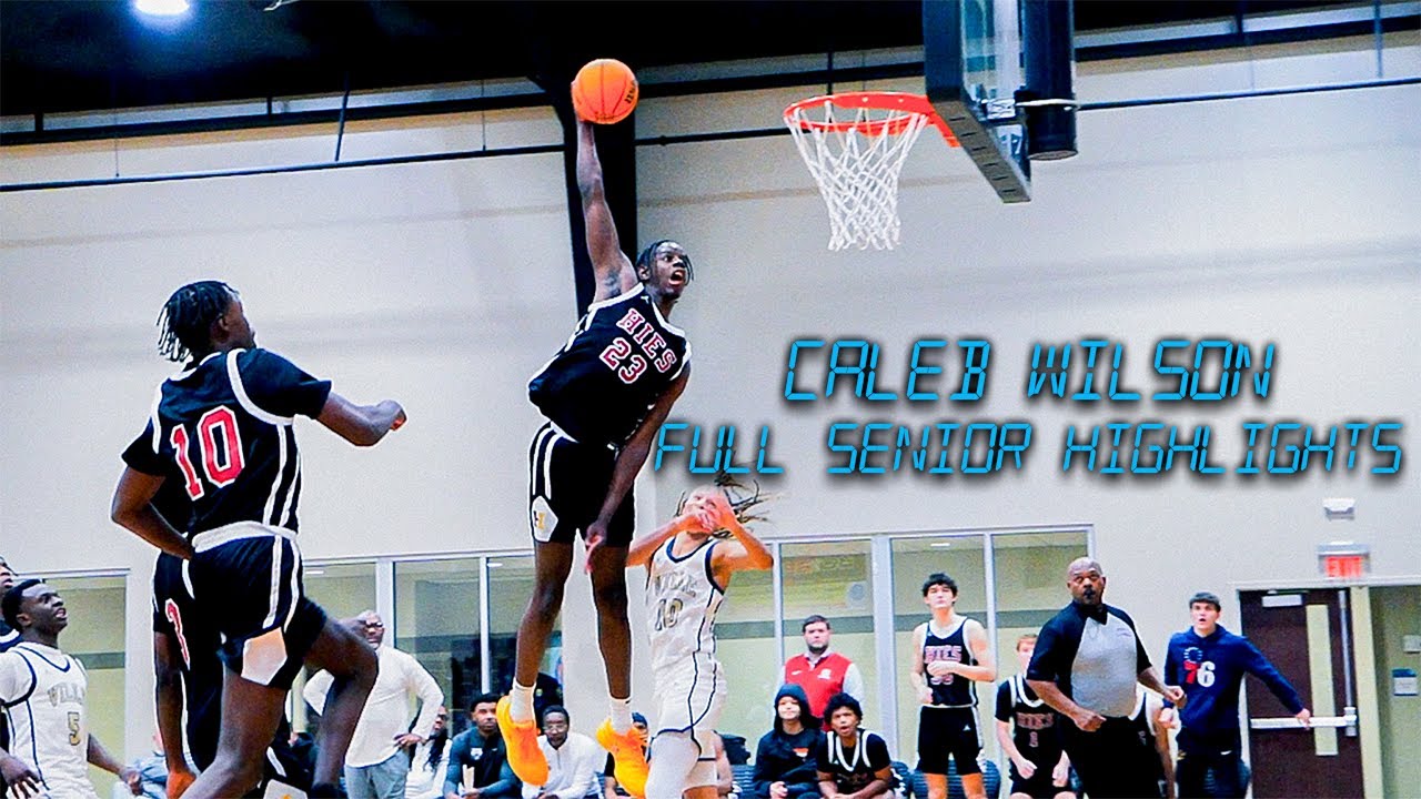 5-Star UNC Signee Is UNFAIR!! | Caleb Wilson FULL SENIOR HIGHLIGHTS