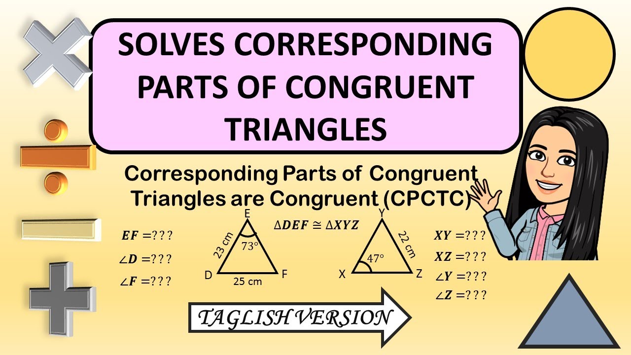 Solves Corresponding Parts of Congruent Triangles
