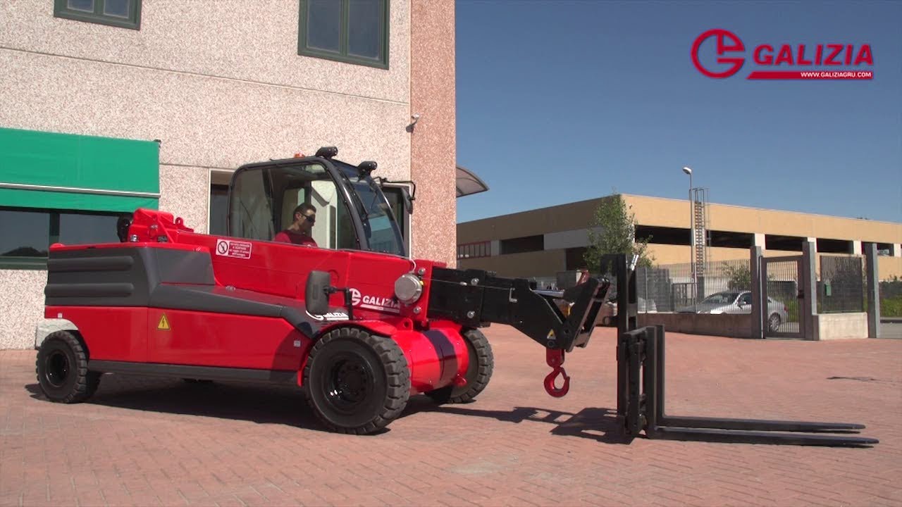 GALIZIA MULTIS 636 ELECTRIC DEMO VIDEO, PICK AND CARRY CRANES TELEHANDLER, TELESCOPICO ELETTRICO
