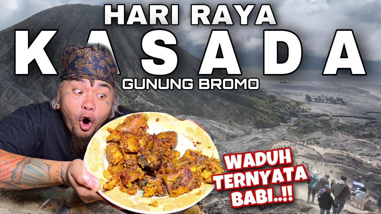 PAS MAKAN TERNYATA KIKIL BABI..!!!!  hari raya kasada umat hindu SUKU TENGGER GUNUNG BROMO - part1