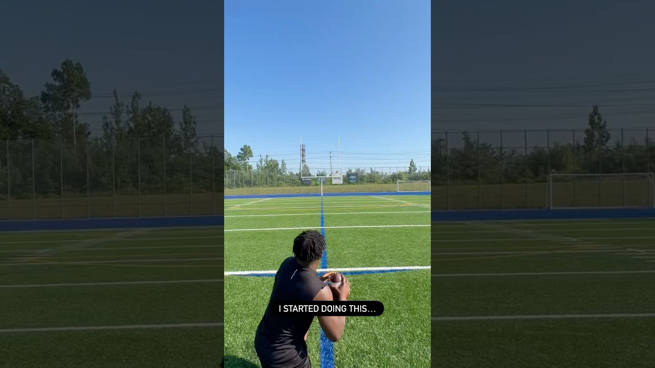 Quarterback arm strength! #nfl #d1 #ncaa #quarterback #football #training #throwing #sports #crazy