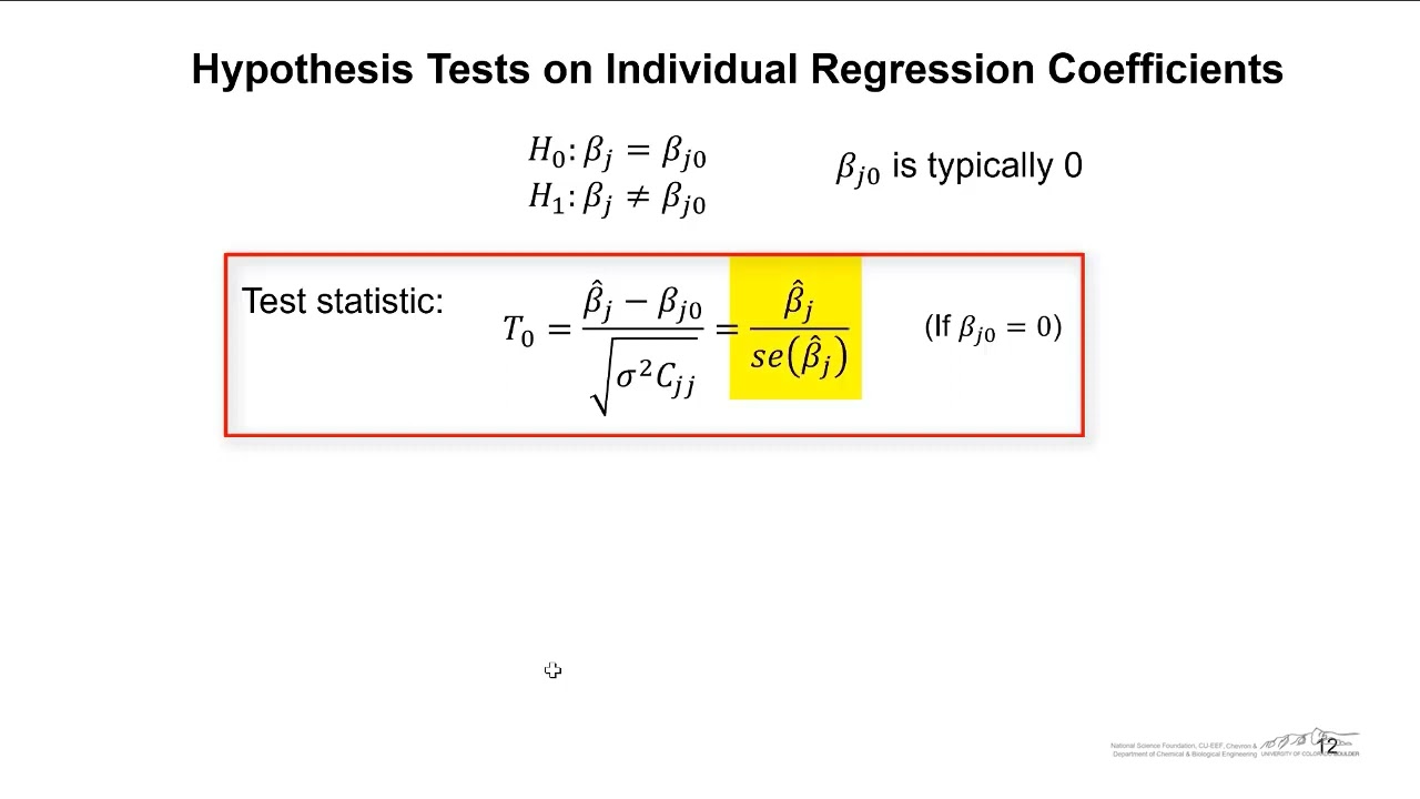 Hypothesis Tests in Multiple Linear Regression, Part 2