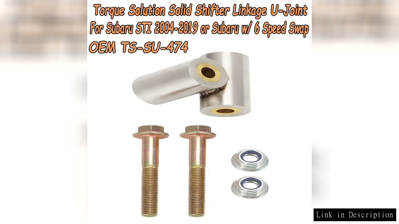OEM TS-SU-474 For Torque Solution Solid Shifter Linkage U-Joint For Subaru STI 2004-2019 or Subaru w