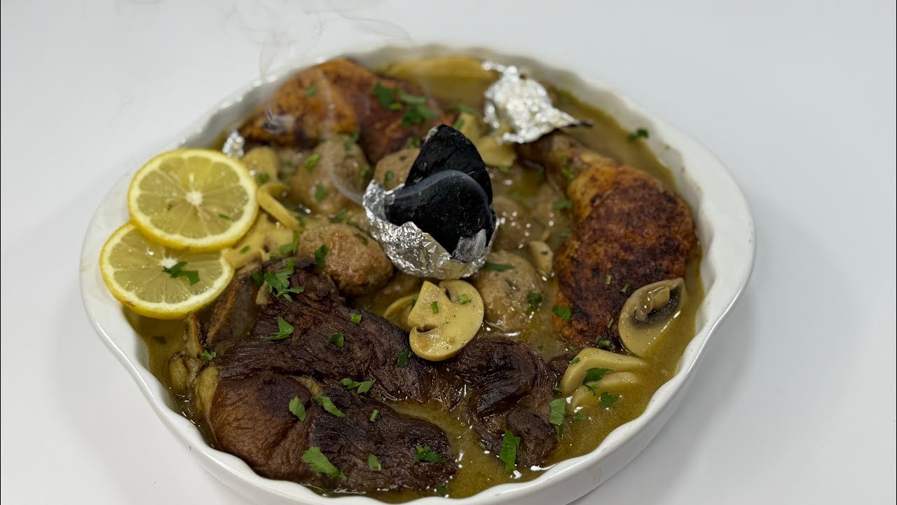 الطبق لي راح تهبلي بيه ناسك وحبابك طاجين الشواء  بلمستي بنة هباال 🇩🇿😍