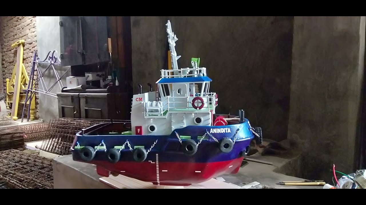 Membuat RC kapal Tugboat dari PVC handmade ###